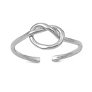 Silver Toe Ring - Knot