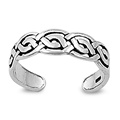 Silver Toe Ring - Celtic