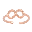 Silver Toe Ring - Infinity