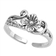 Silver Toe Ring - Flower