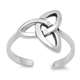 Silver Toe Ring - Celtic Design