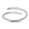 Silver Toe Ring - Wraparound