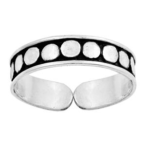 Silver Toe Ring - Bali Design