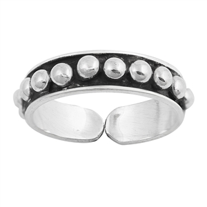 Silver Toe Ring - Bali Design