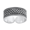 Silver Toe Ring - Bali Design