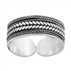 Silver Toe Ring - Bali Design