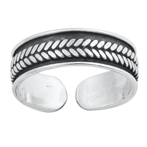 Silver Toe Ring - Bali Design