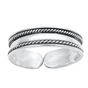 Silver Toe Ring - Bali Design