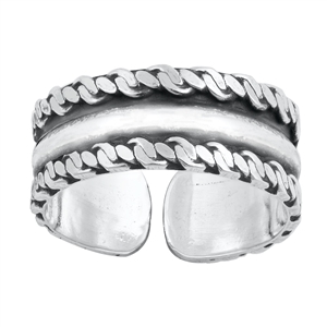 Silver Toe Ring - Bali Design