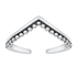 Silver Toe Ring - V Shaped