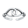 Silver Toe Ring - Loop