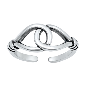 Silver Toe Ring - Loop