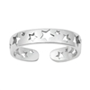 Silver Toe Ring -  Stars