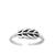 Silver Toe Ring - Feather