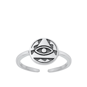 Silver Toe Ring - Eye of Providence