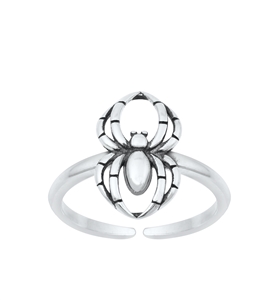 Silver Toe Ring - Spider