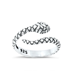 Silver Toe Ring - Snake