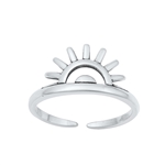 Silver Toe Ring - Sunset