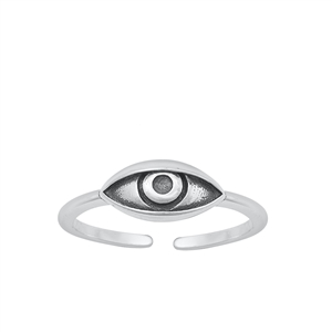 Silver Toe Ring - Eye