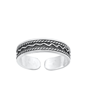 Silver Toe Ring - Bali