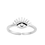 Silver Toe Ring - Eye