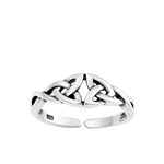 Silver Toe Ring - Celtic