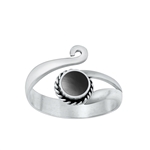 Silver Stone Toe Ring