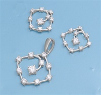 Silver CZ Set