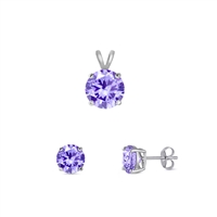 Silver Sets - Alexandrite CZ