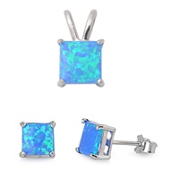 Silver Sets - Lab Opal