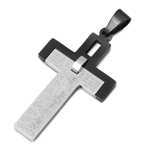 Steel Pendant - Cross