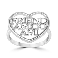 Silver CZ Ring - Friendship - $3.35