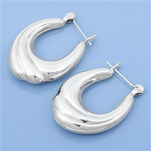 Silver Hoop Earrings