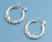 Silver Hoop Earrings