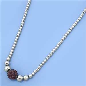 Silver CZ Necklace