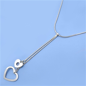 Silver Necklace - Hearts