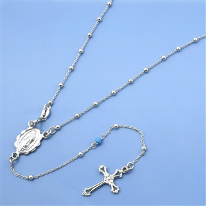 Silver Rosary