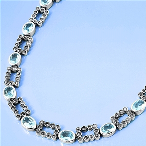 Silver Marcasite Necklace