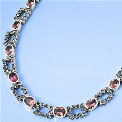 Silver Marcasite Necklace