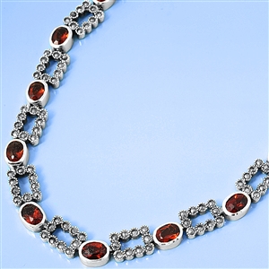 Silver Marcasite Necklace