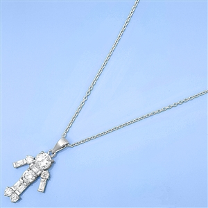 Silver CZ Necklace