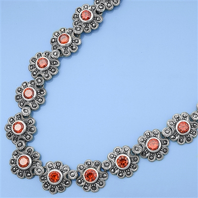 Silver Marcasite Necklace