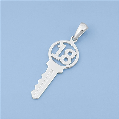 Silver Pendant - 18 Key