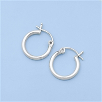 Silver Earrings - Small Hoops
