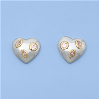 Silver Earrings - Hearts