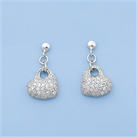 Silver Earrings - Hearts