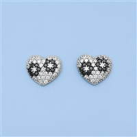 Silver Earrings - Heart