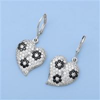 Silver Earrings - Heart