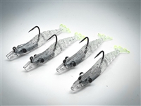 Shrimplet - White w/ Chartreuse Tail