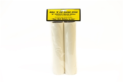 Roll â€˜N Go Klean Stick extra large lint 10â€³   Adhesive Cleaning Roller 12 total